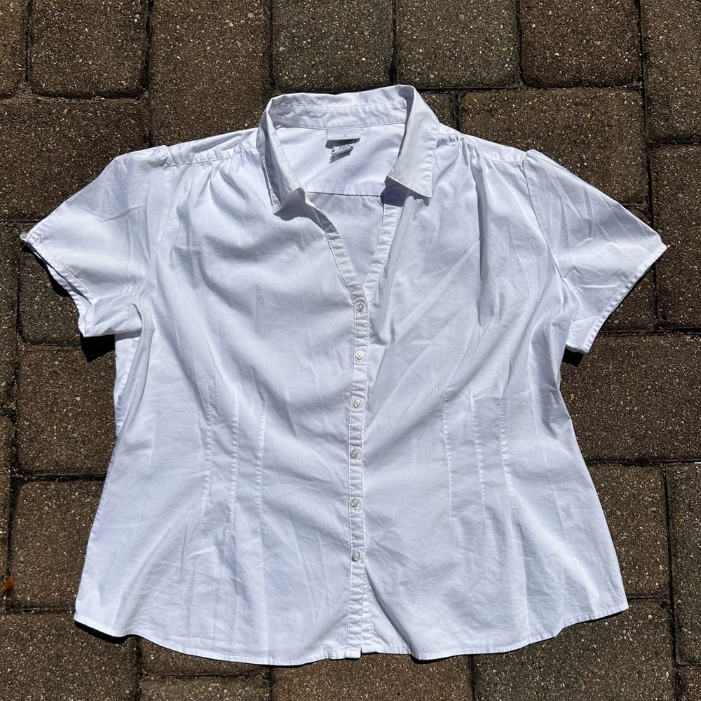 Cutest white button down ever